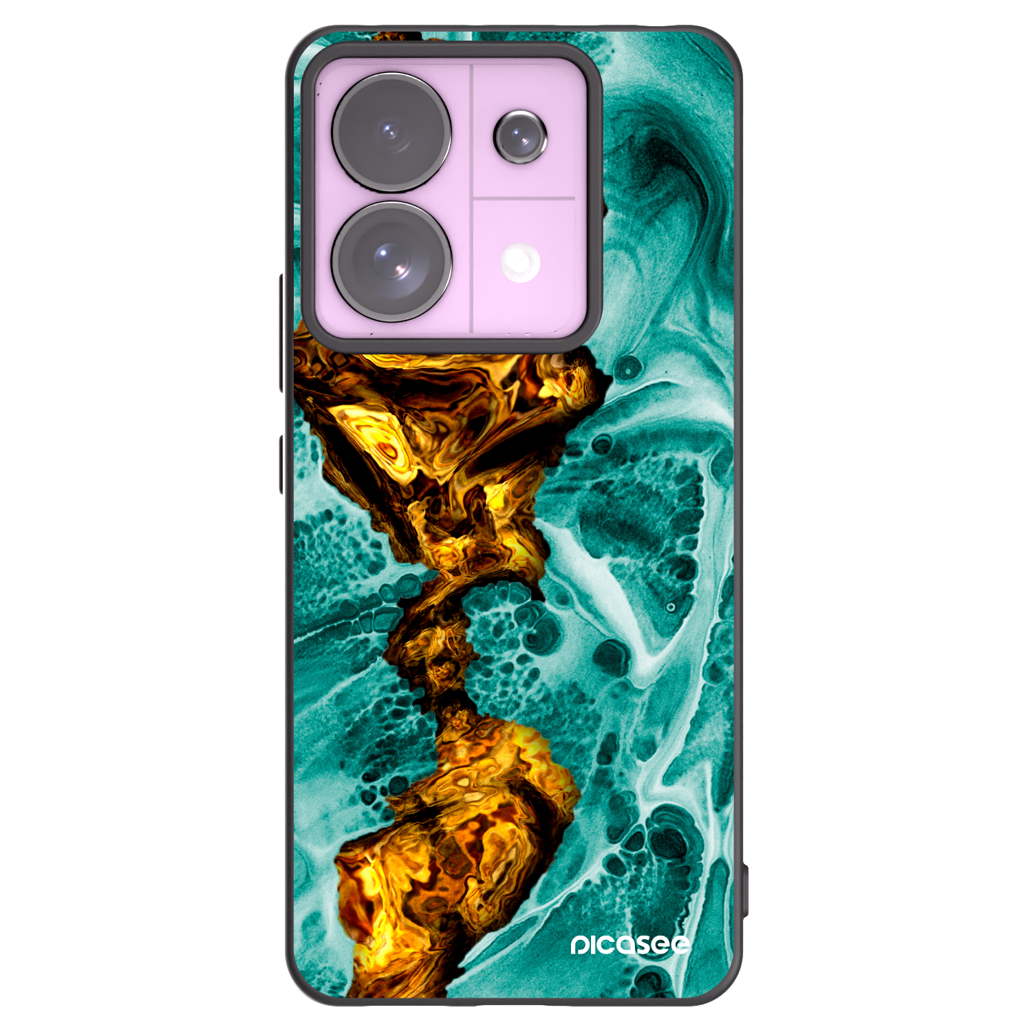 Picasee fekete szilikon tok az alábbi mobiltelefonokra Xiaomi Redmi Note 13 Pro 5G - Goldsky