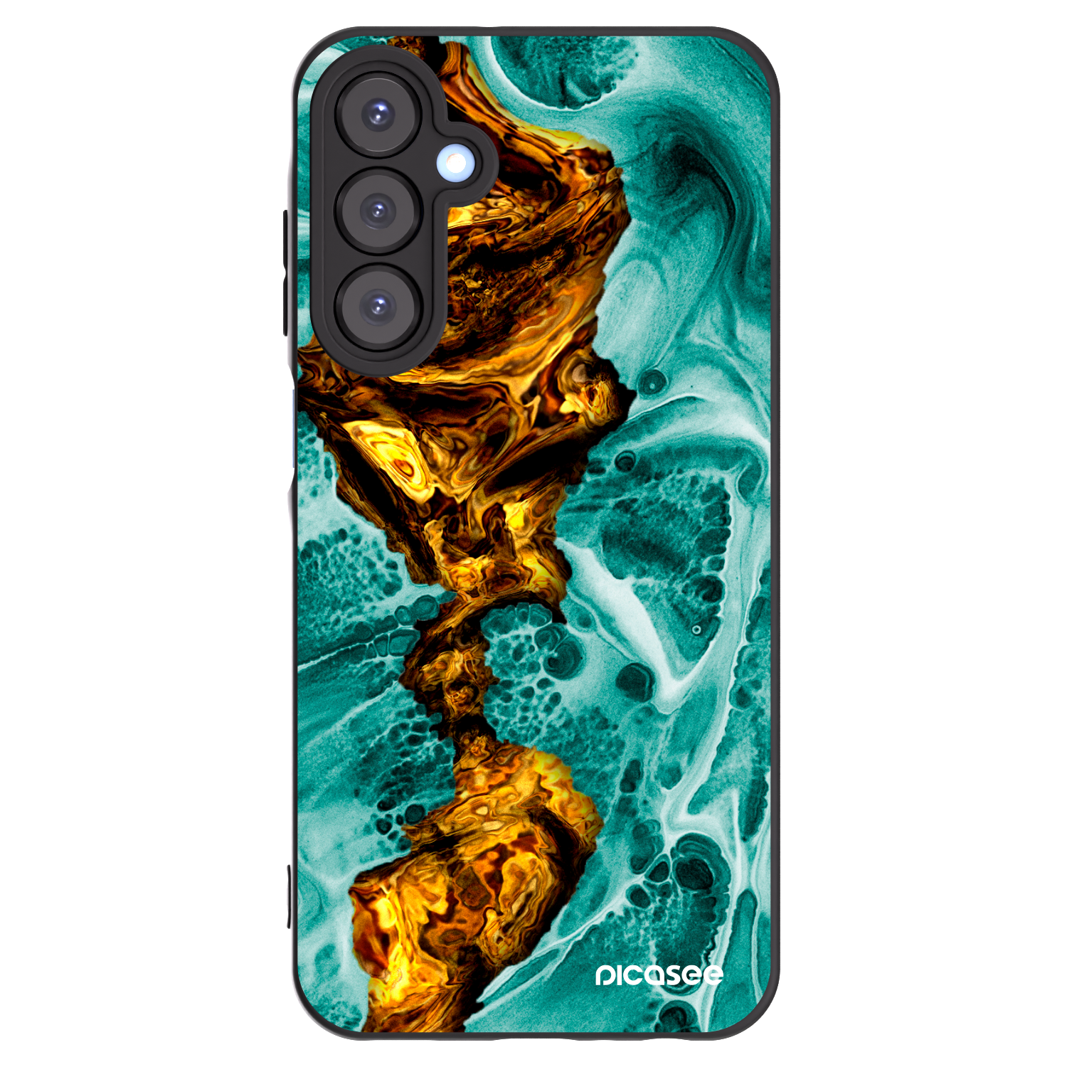 Picasee fekete szilikon tok az alábbi mobiltelefonokra Samsung Galaxy A25 A256B 5G - Goldsky
