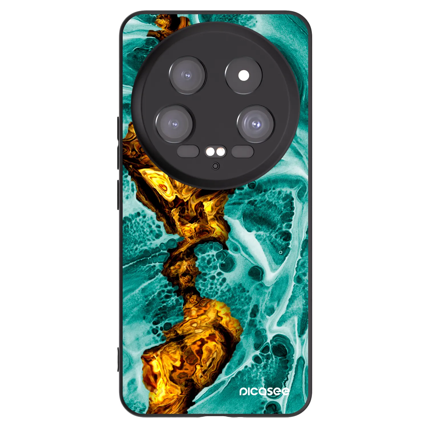 Picasee fekete szilikon tok az alábbi mobiltelefonokra Xiaomi 14 Ultra - Goldsky