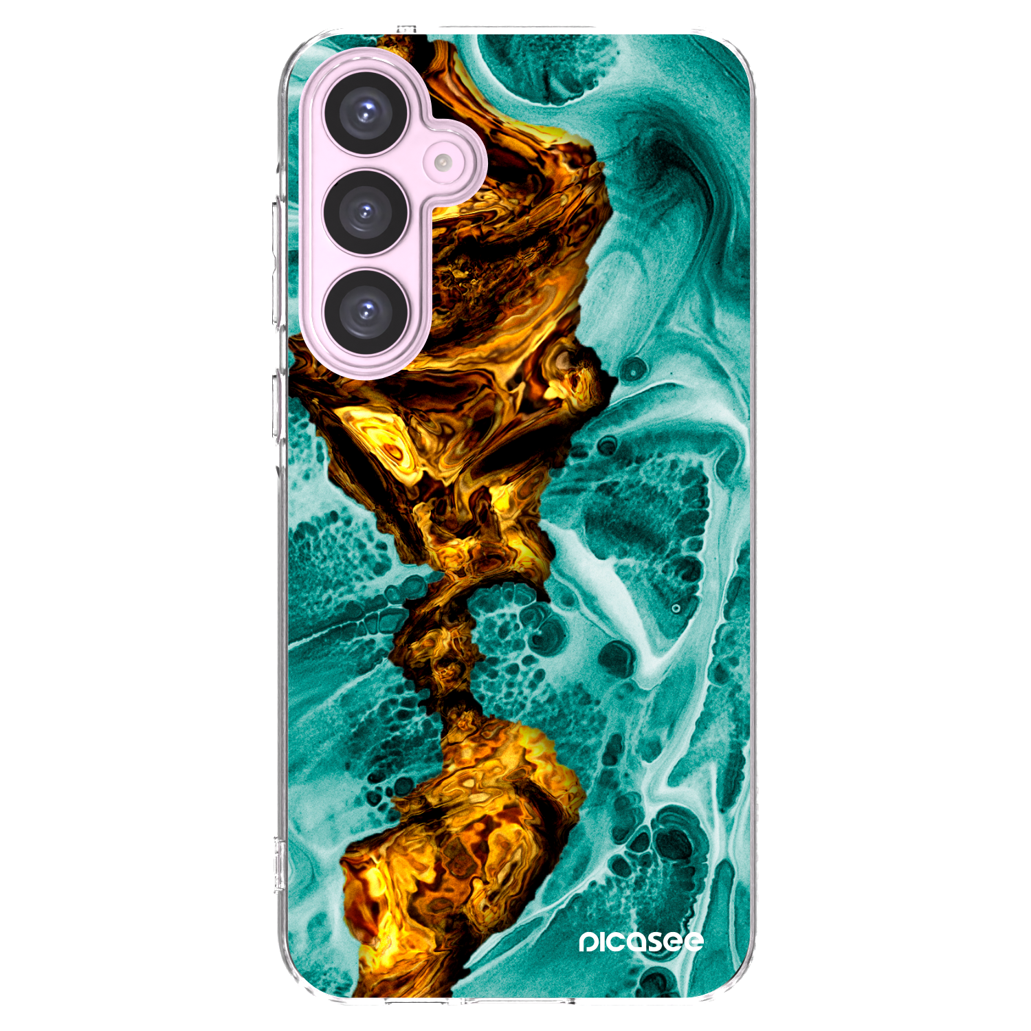 Picasee átlátszó szilikon tok az alábbi mobiltelefonokra Samsung Galaxy A55 5G A556B - Goldsky