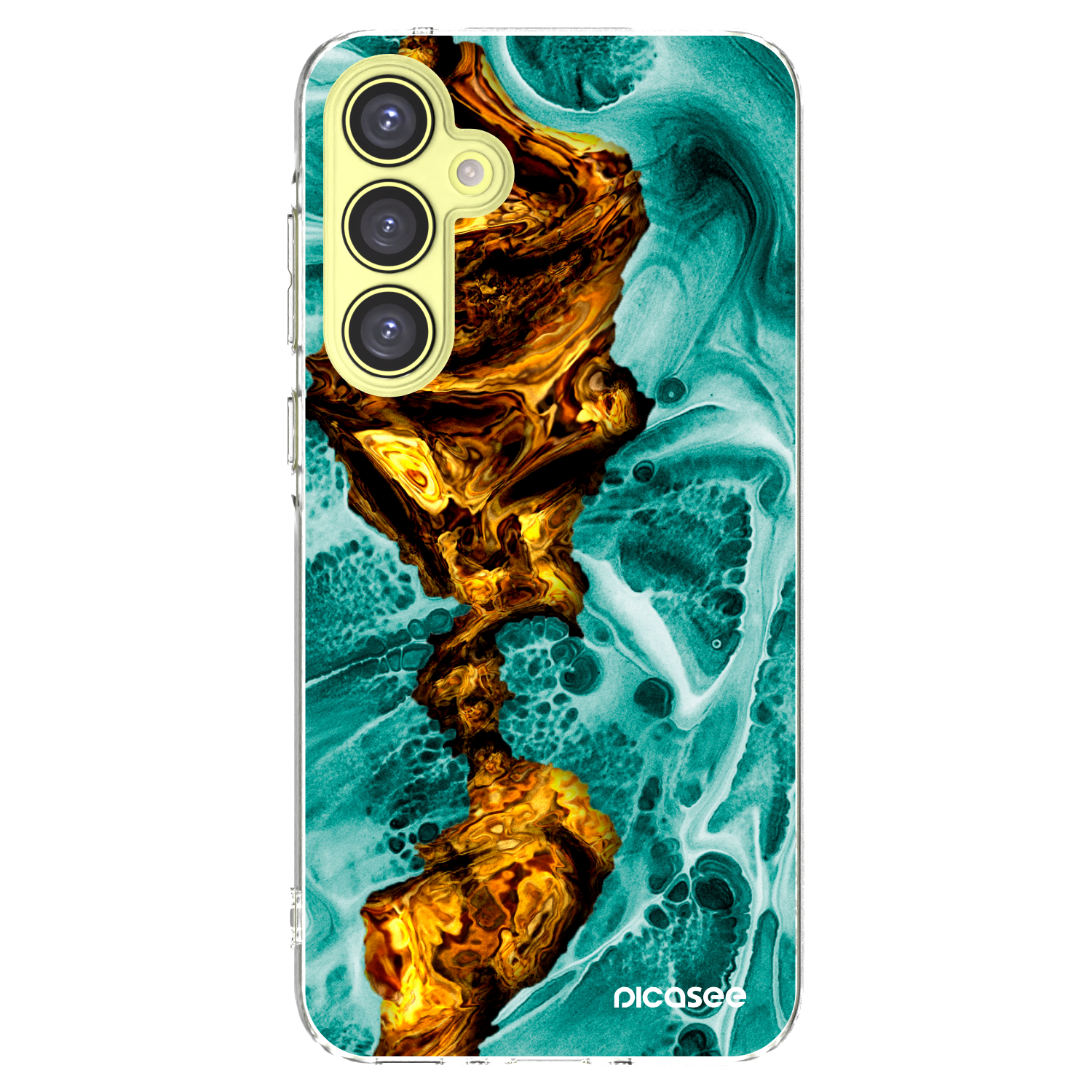 Picasee átlátszó szilikon tok az alábbi mobiltelefonokra Samsung Galaxy A35 5G A356B - Goldsky