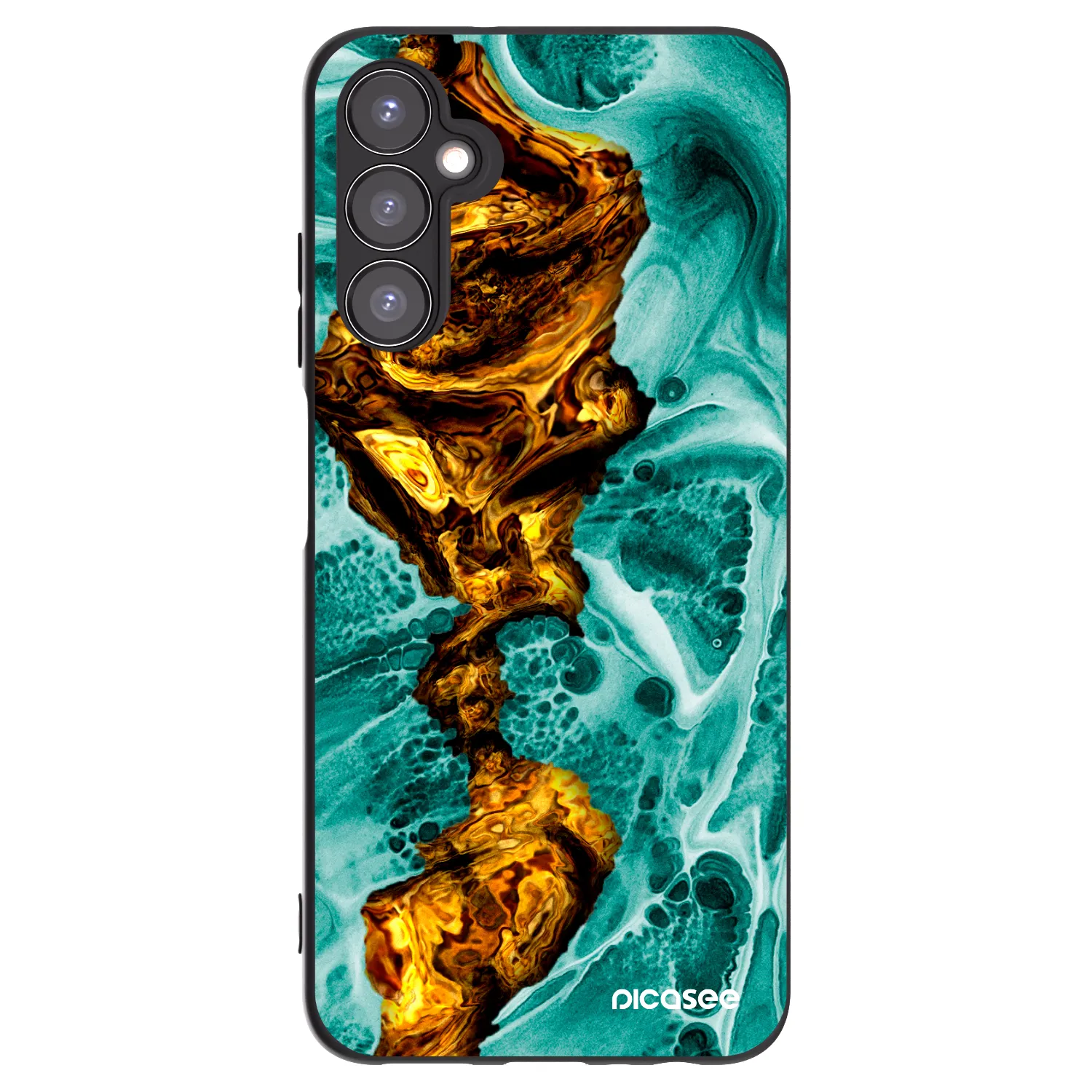 Picasee fekete szilikon tok az alábbi mobiltelefonokra Samsung Galaxy A05s A057G - Goldsky