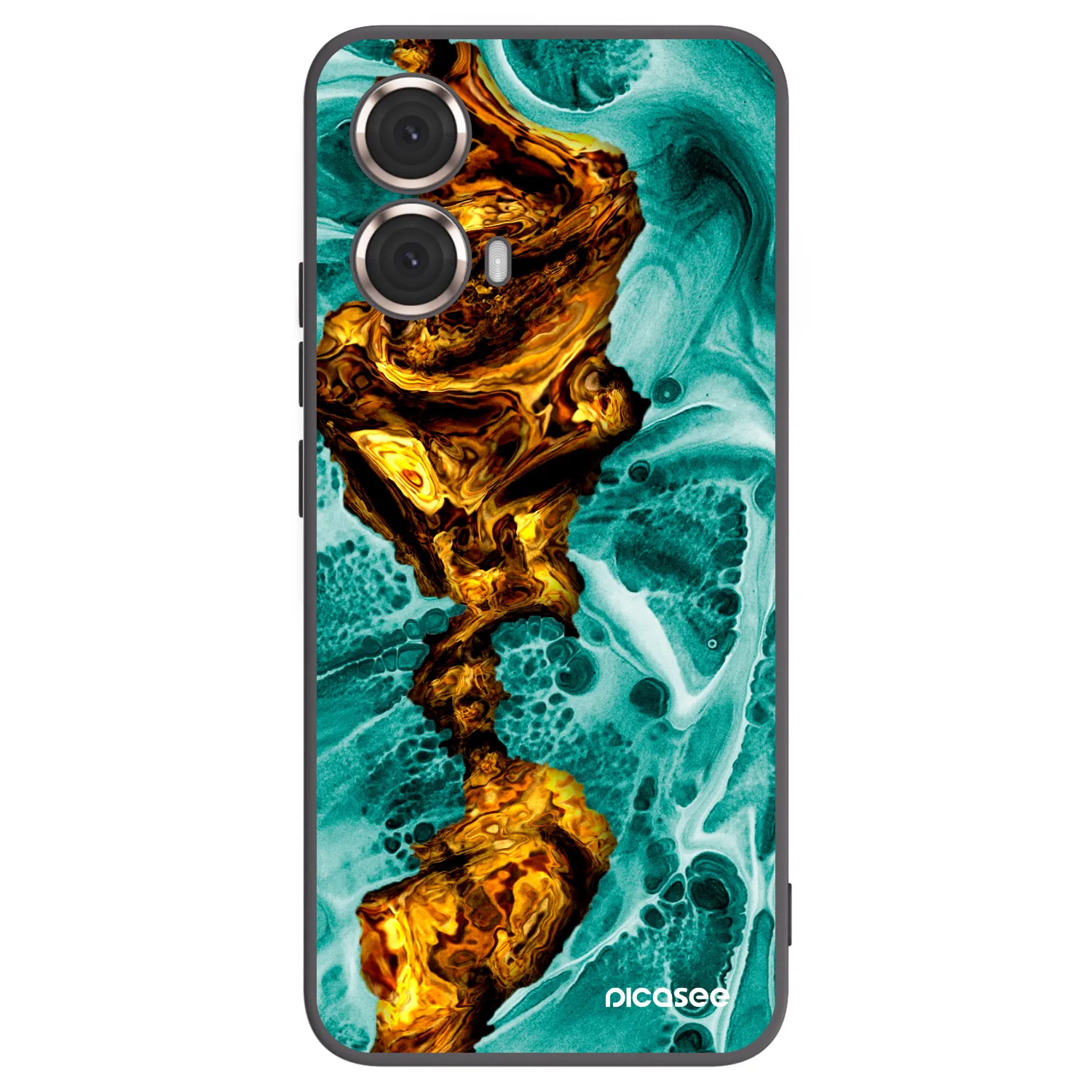 Picasee fekete szilikon tok az alábbi mobiltelefonokra Motorola Moto G85 - Goldsky