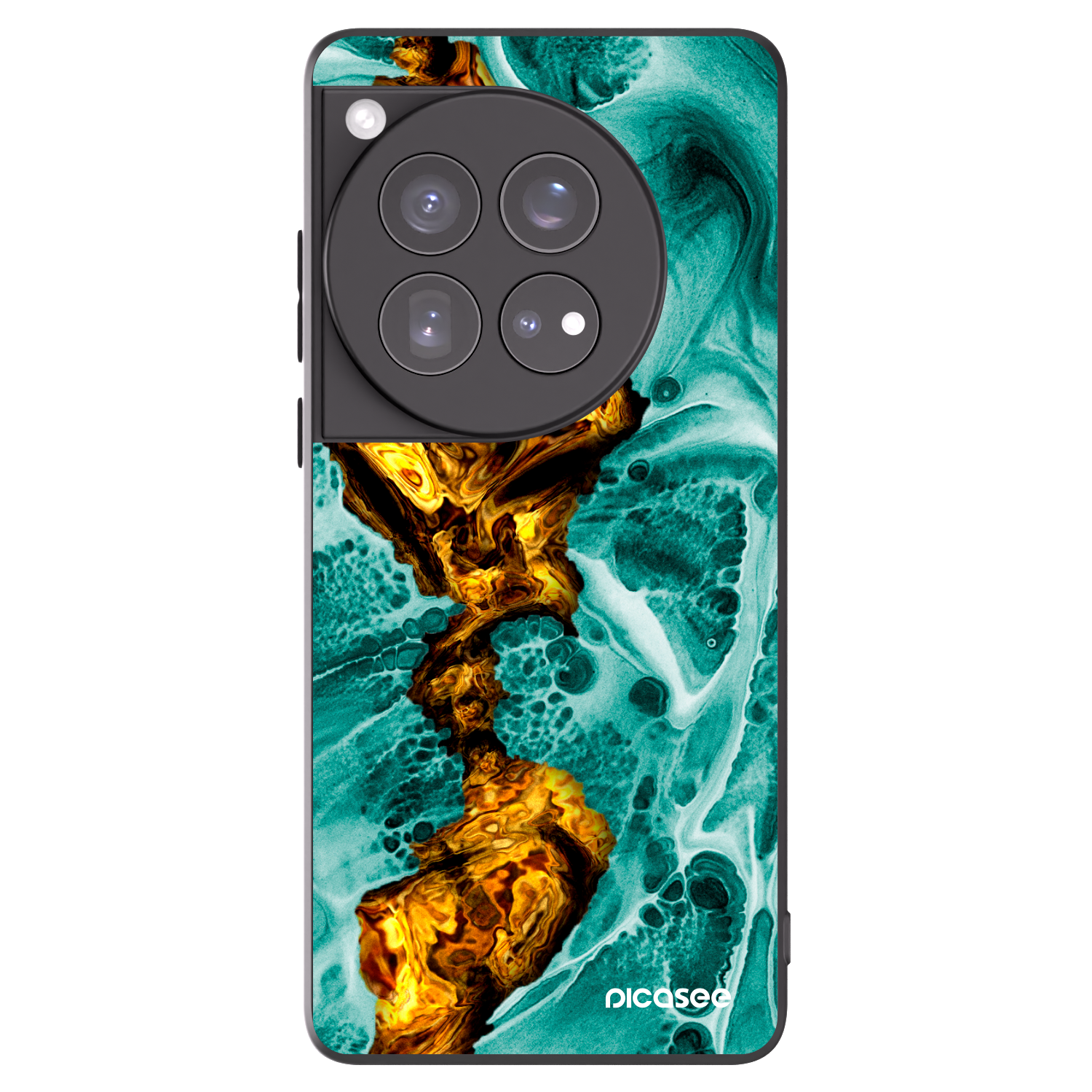 Picasee fekete szilikon tok az alábbi mobiltelefonokra OnePlus 12 5G - Goldsky