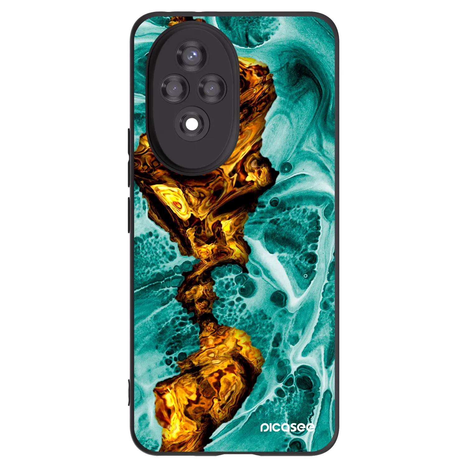 Picasee fekete szilikon tok az alábbi mobiltelefonokra Honor 200 Pro 5G - Goldsky