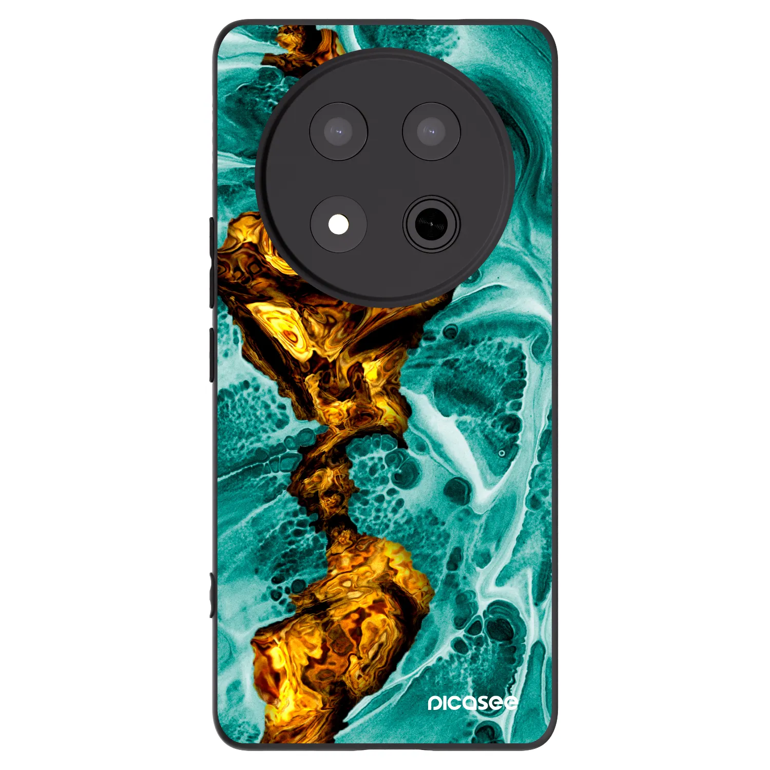 Picasee fekete szilikon tok az alábbi mobiltelefonokra Honor Magic7 Lite 5G - Goldsky