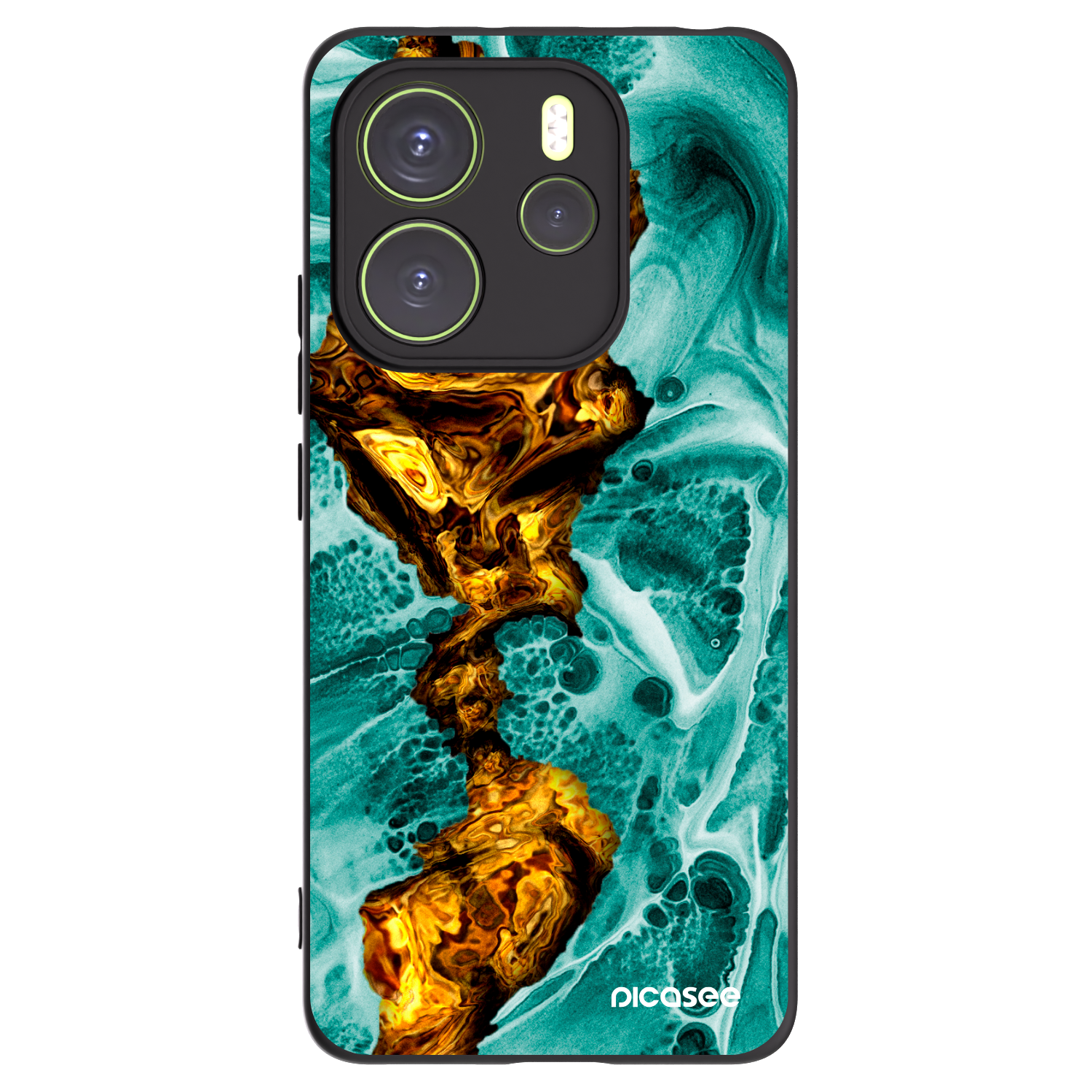 Picasee fekete szilikon tok az alábbi mobiltelefonokra Xiaomi Redmi Note 14 4G - Goldsky