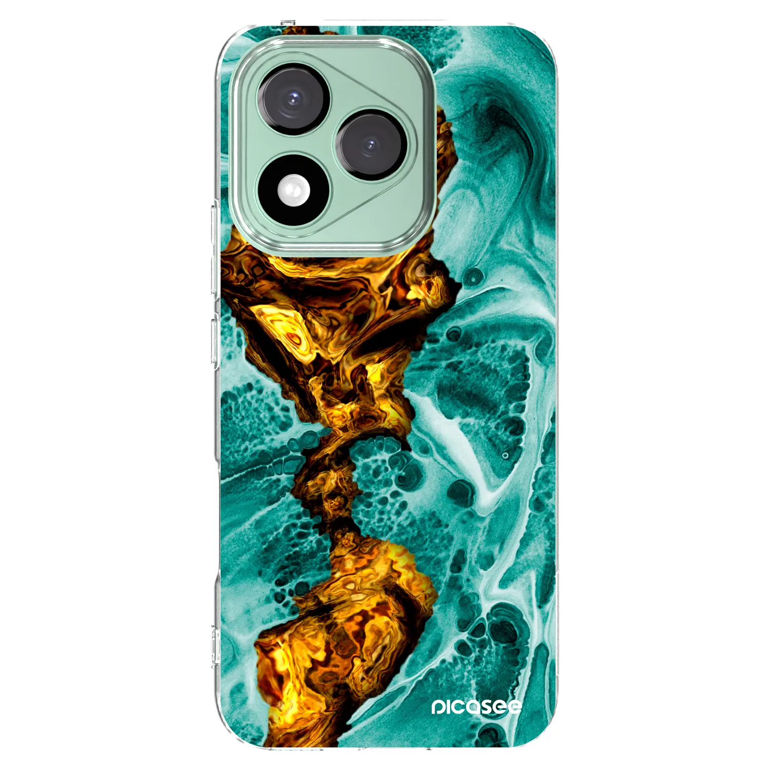 Picasee átlátszó szilikon tok az alábbi mobiltelefonokra Honor 400 Lite 5G - Goldsky