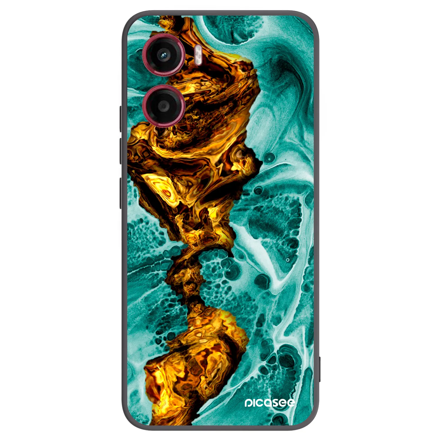 Picasee fekete szilikon tok az alábbi mobiltelefonokra Motorola Moto G05 - Goldsky