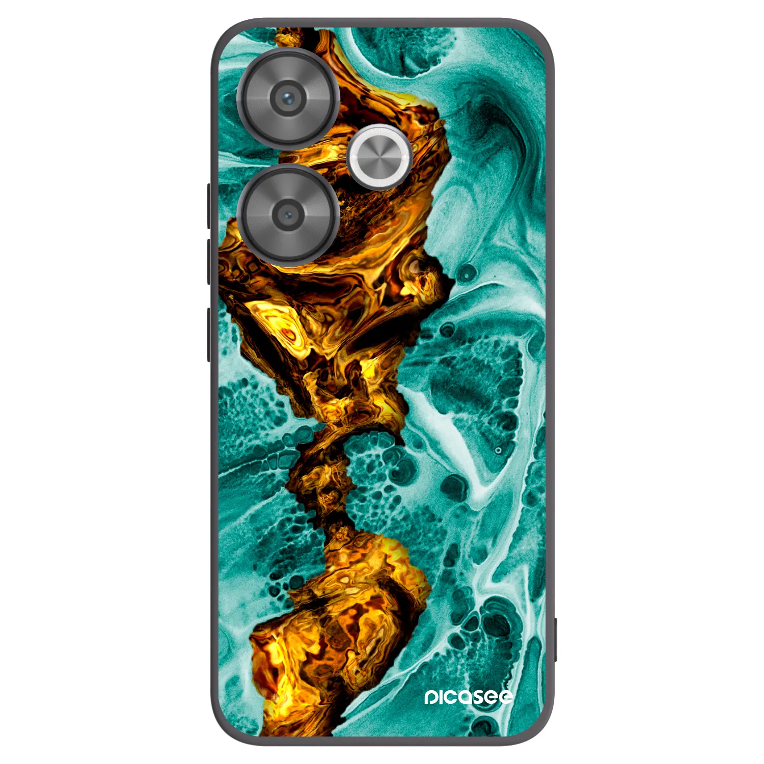 Picasee fekete szilikon tok az alábbi mobiltelefonokra Xiaomi Poco F6 - Goldsky