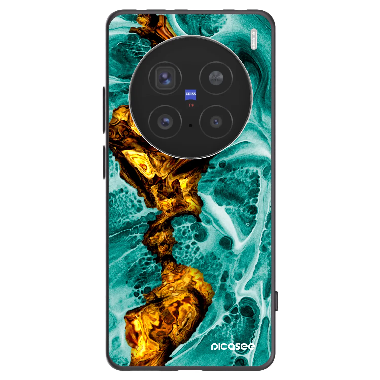 Picasee fekete szilikon tok az alábbi mobiltelefonokra Vivo X200 Pro - Goldsky
