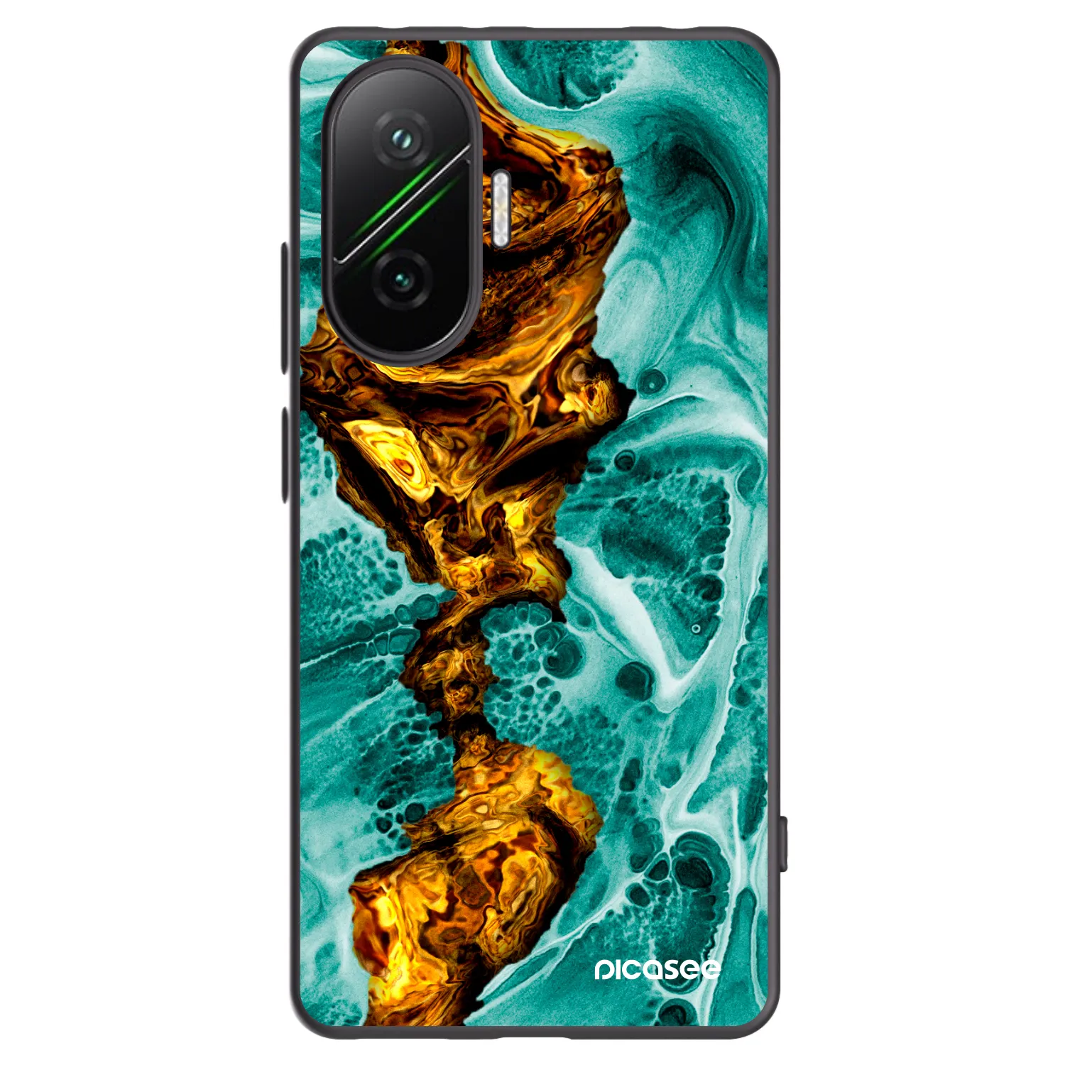 Picasee fekete szilikon tok az alábbi mobiltelefonokra Xiaomi Poco F7 Pro 5G - Goldsky