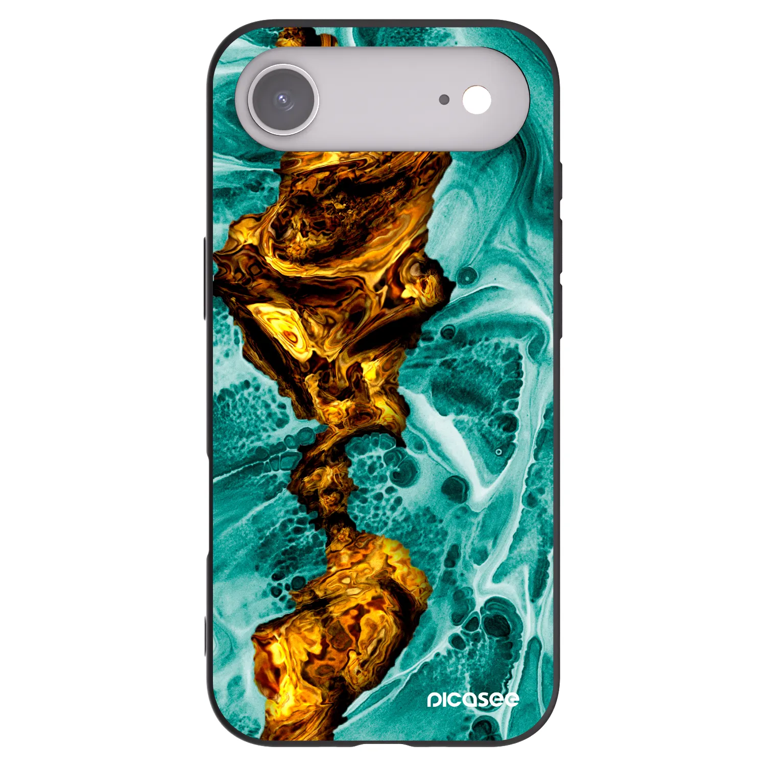 Picasee fekete szilikon tok az alábbi mobiltelefonokra Apple iPhone Air - Goldsky