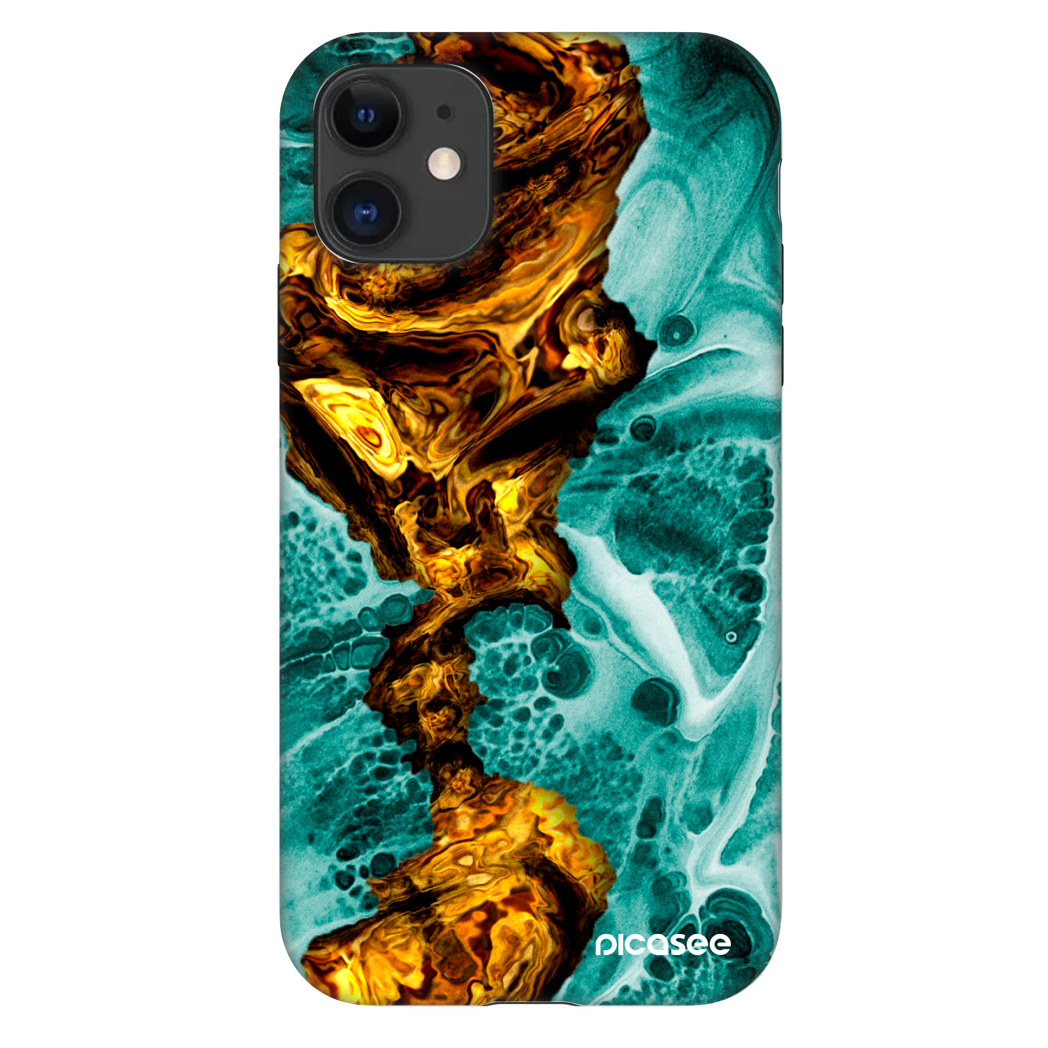 Picasee Fashion Case Apple iPhone 11 - Goldsky