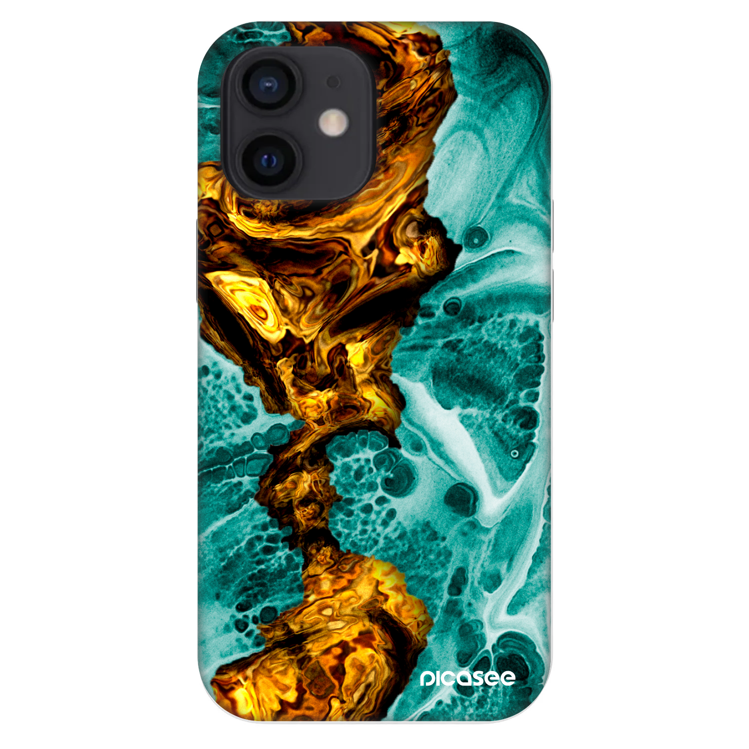 Picasee Fashion Case Apple iPhone 12 mini - Goldsky