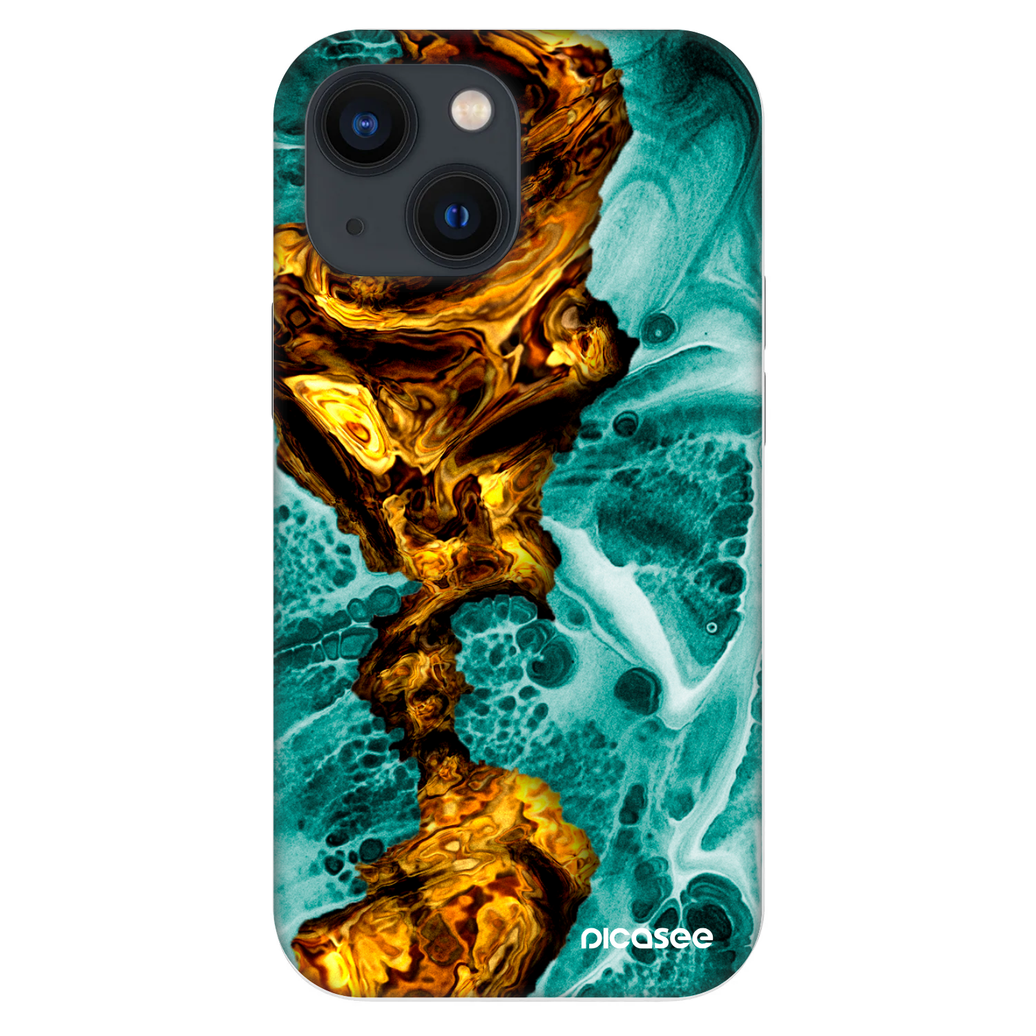 Picasee Fashion Case Apple iPhone 13 mini - Goldsky