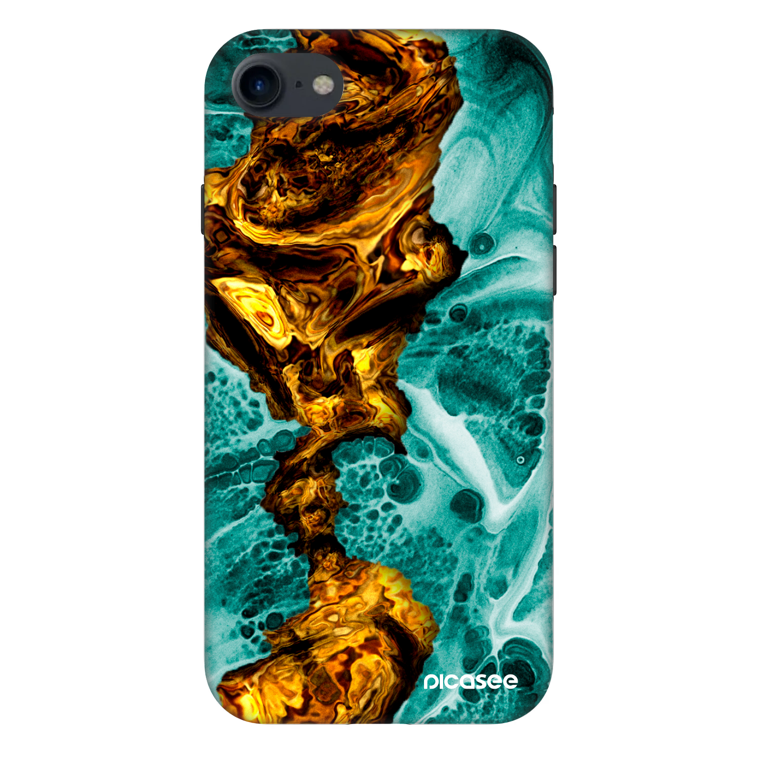 Picasee Fashion Case Apple iPhone 8 - Goldsky