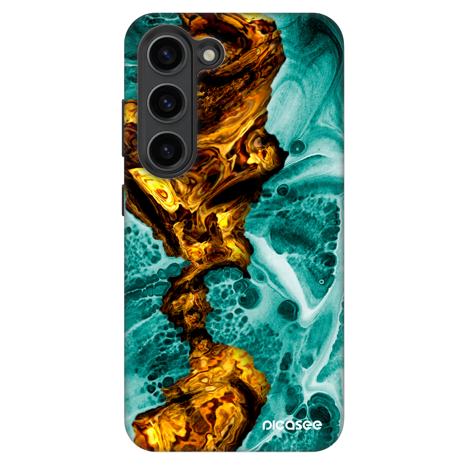 Picasee Fashion Case Samsung Galaxy S23 5G - Goldsky