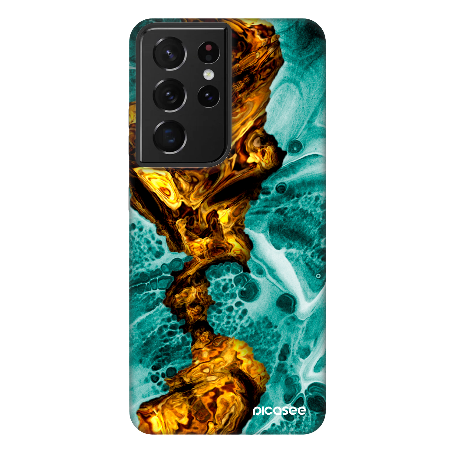Picasee Fashion Case Samsung Galaxy S21 Ultra 5G G998B - Goldsky