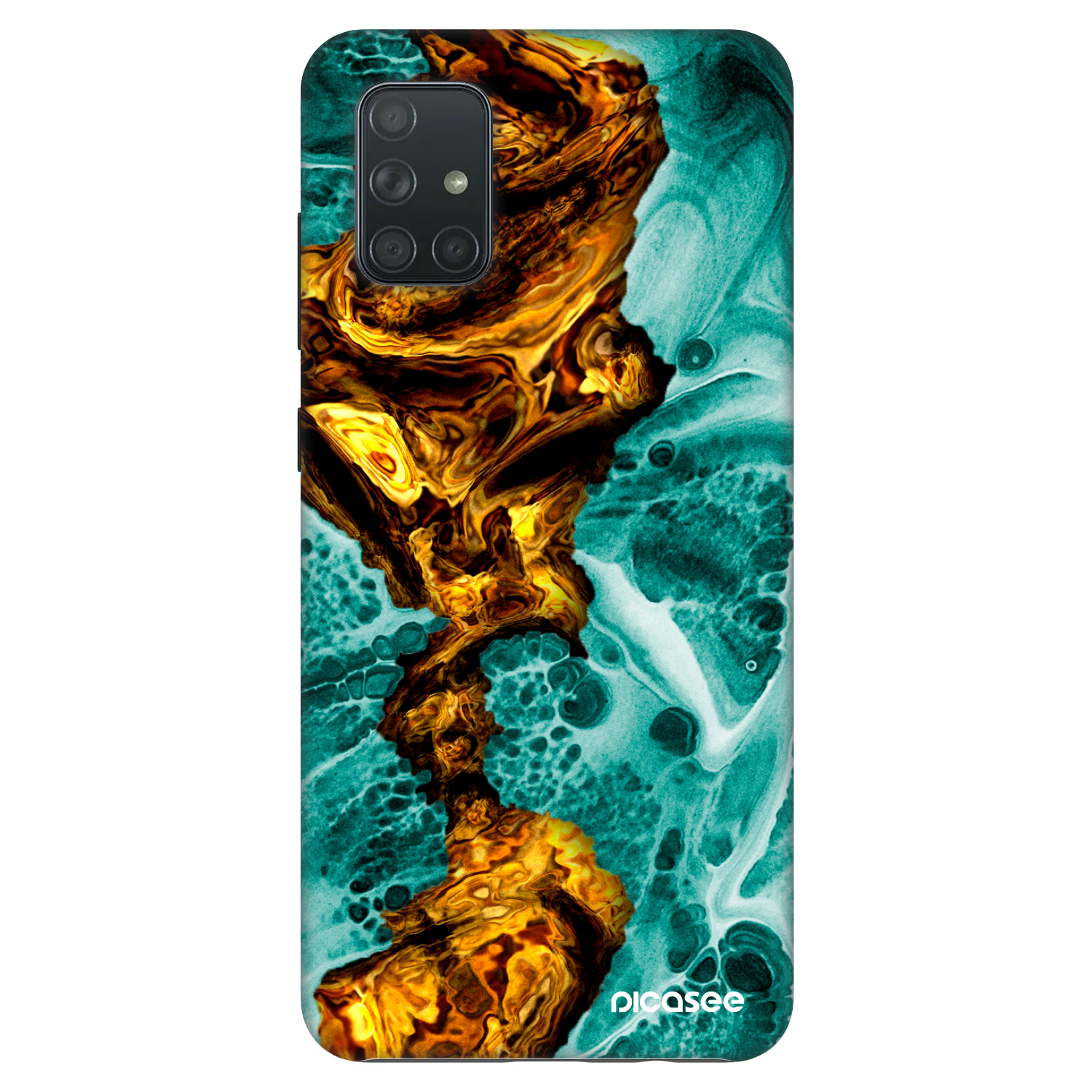 Picasee Fashion Case Samsung Galaxy A71 A715F - Goldsky