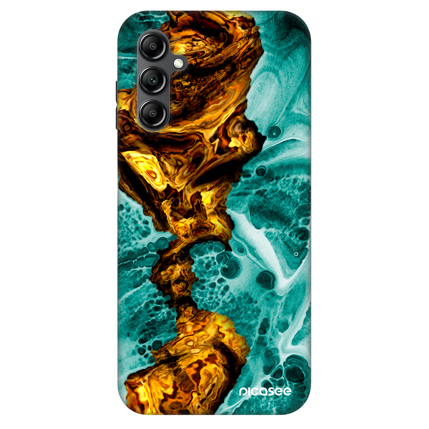 Picasee Fashion Case Samsung Galaxy A14 4G A145R - Goldsky