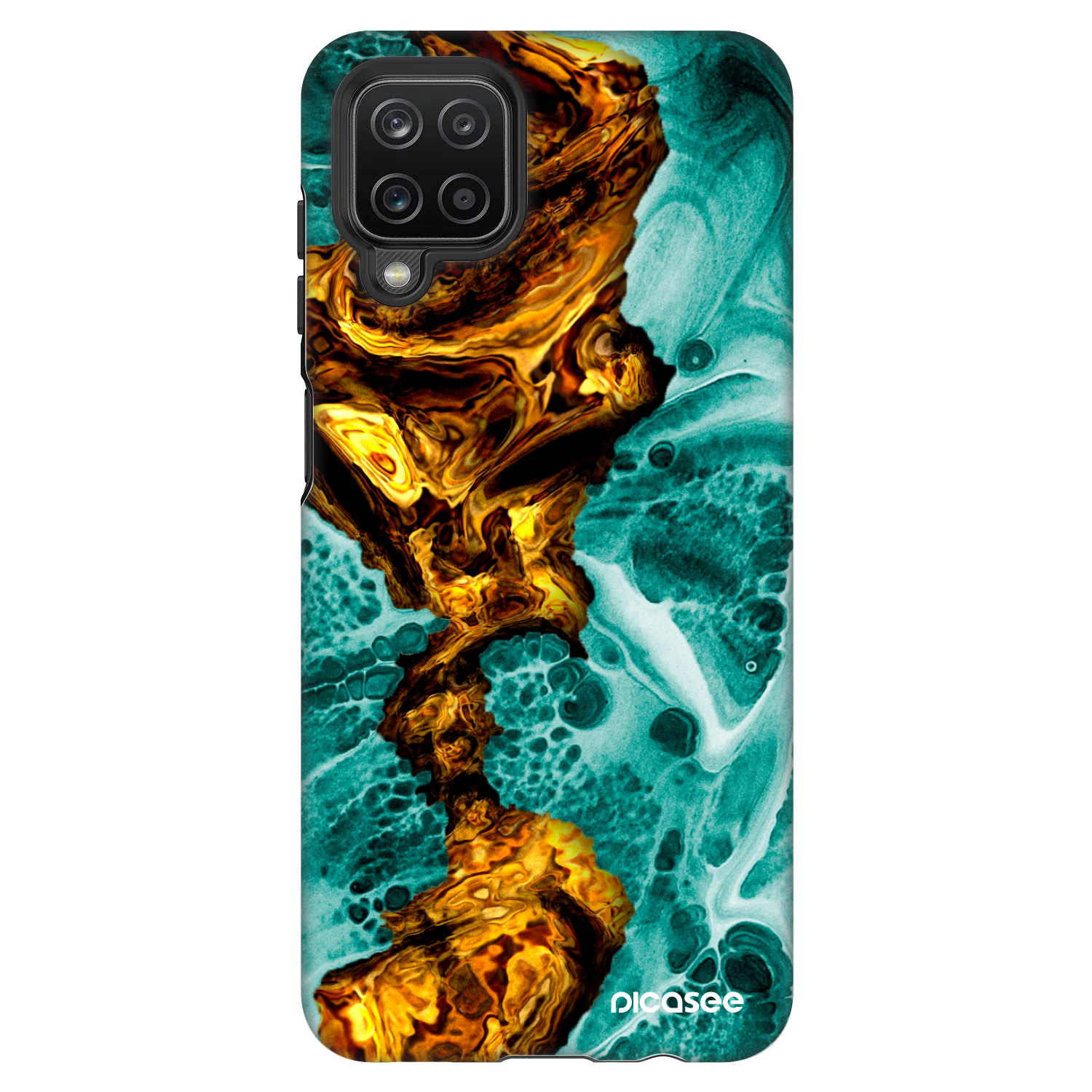 Picasee Fashion Case Samsung Galaxy A12 A125F - Goldsky