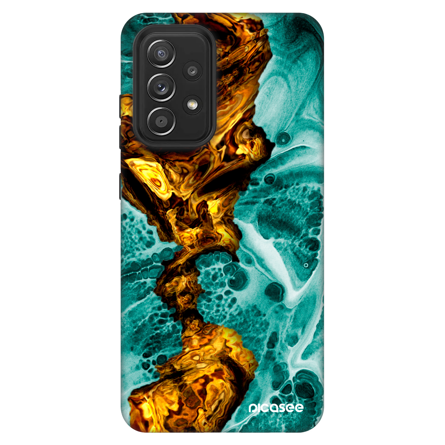Picasee Fashion Case Samsung Galaxy A52 5G A525F - Goldsky