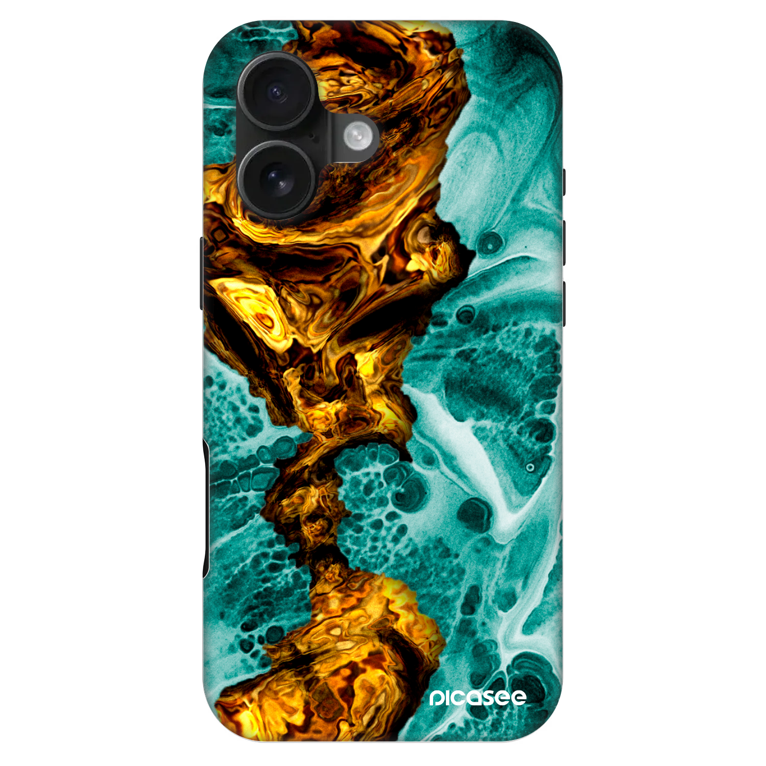 Picasee Fashion Case MagSafe Apple iPhone 16 - Goldsky