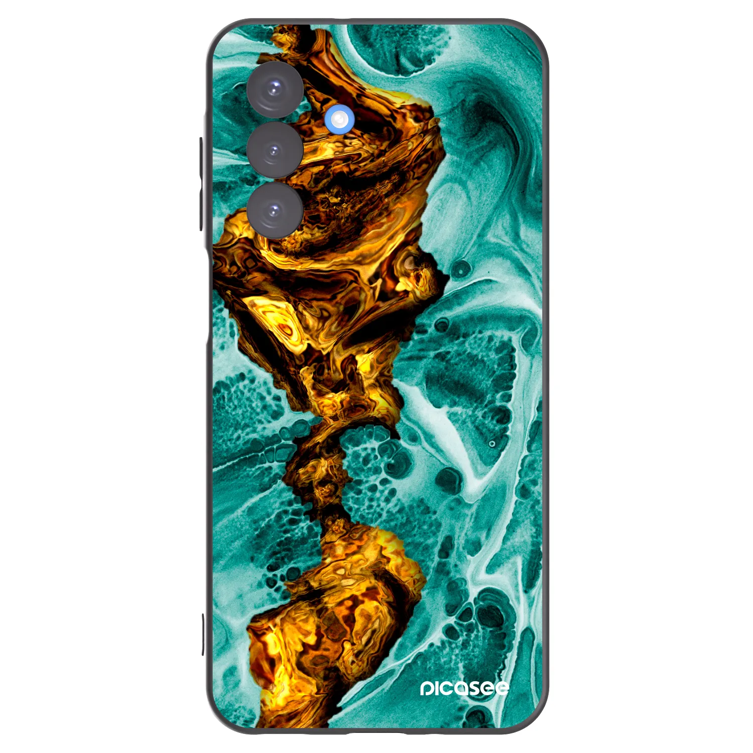 Picasee fekete szilikon tok az alábbi mobiltelefonokra Samsung Galaxy A17 5G - Goldsky