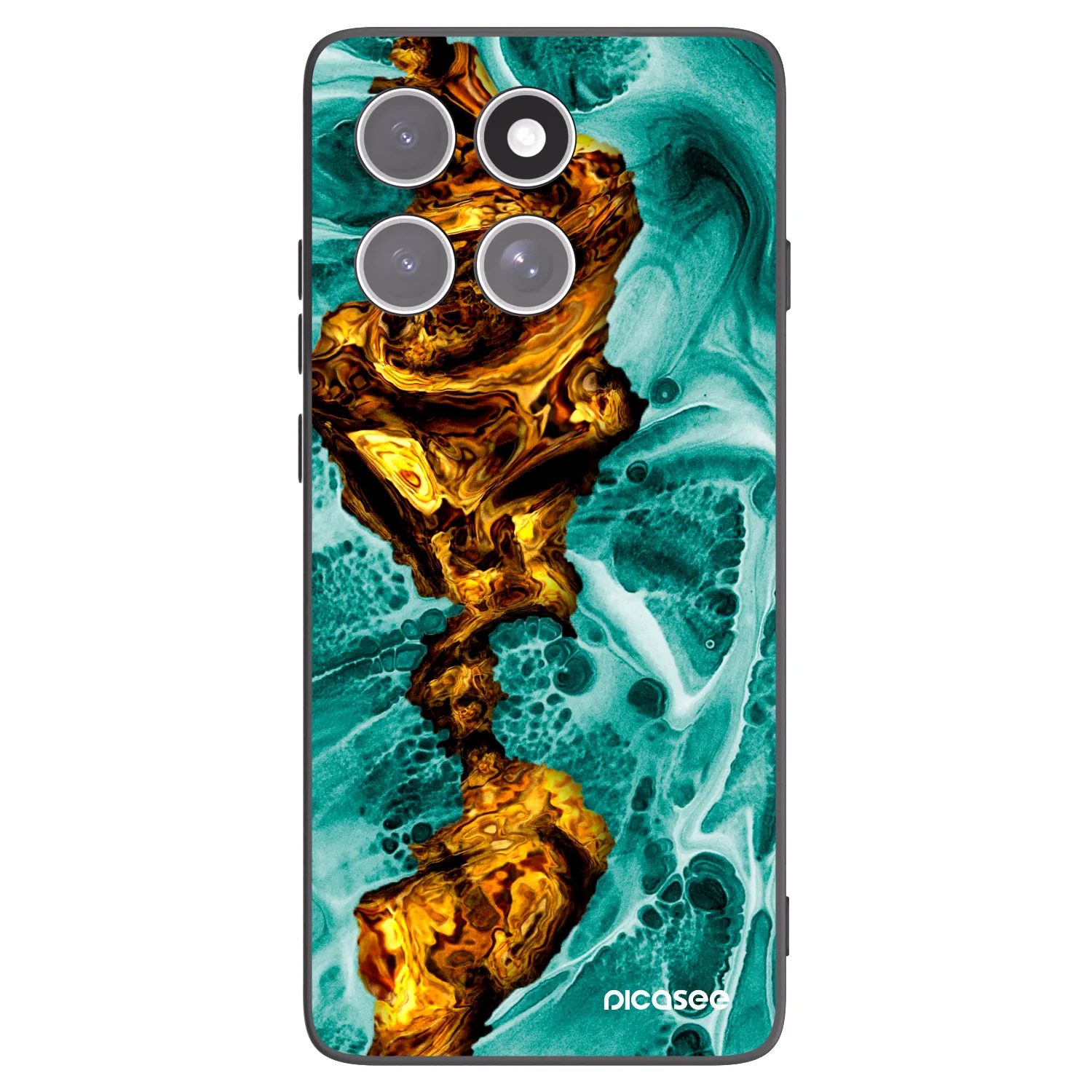 Picasee fekete szilikon tok az alábbi mobiltelefonokra Motorola Edge 60 Fusion - Goldsky