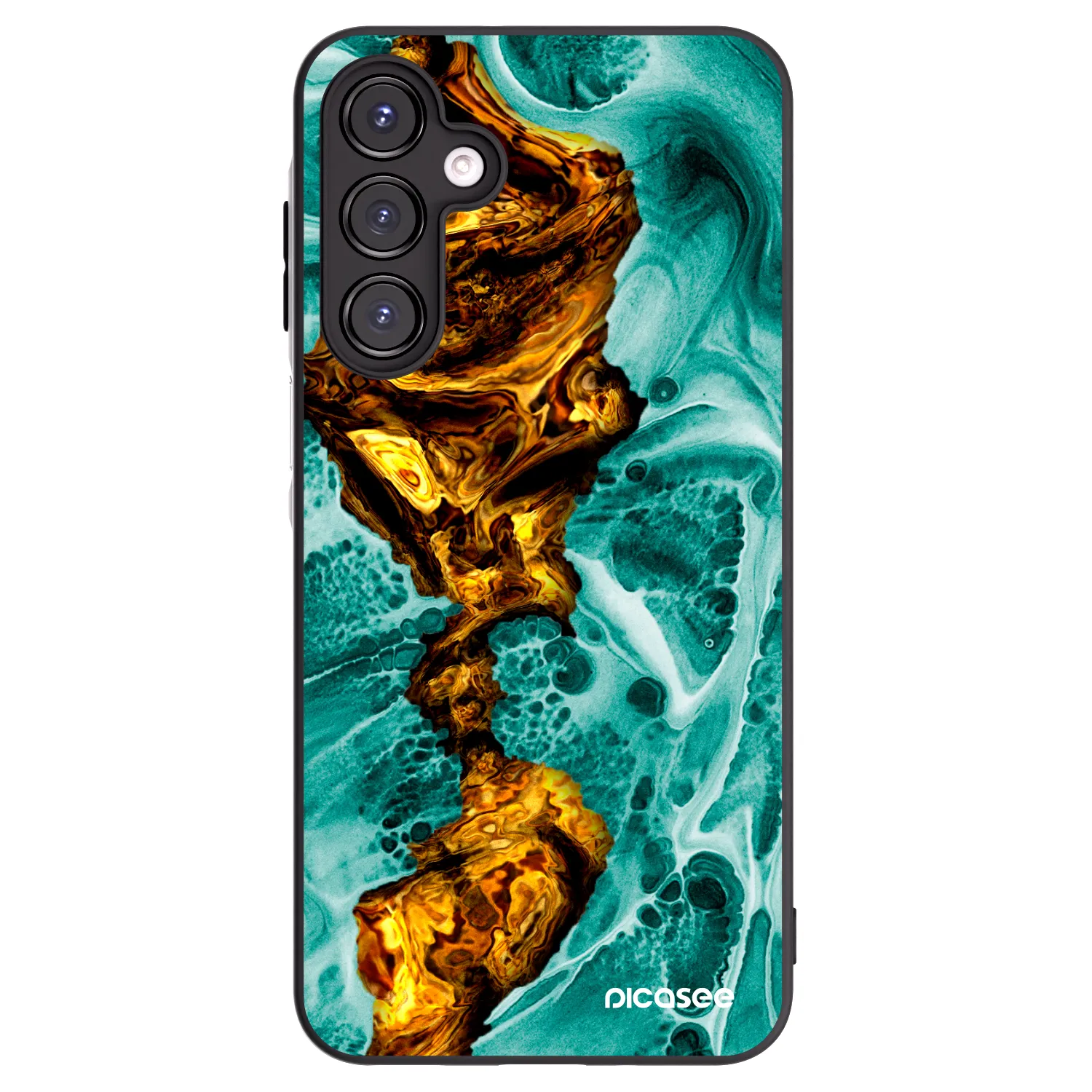 Picasee fekete szilikon tok az alábbi mobiltelefonokra Samsung Galaxy A16 4G - Goldsky