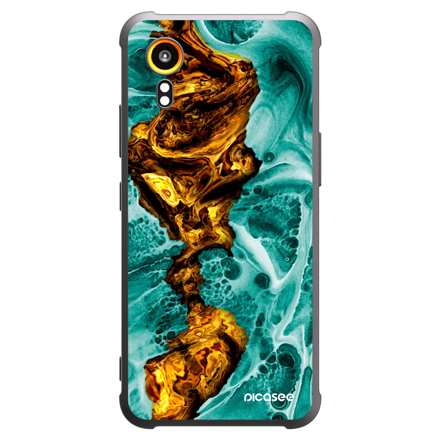 Picasee fekete szilikon tok az alábbi mobiltelefonokra Samsung Galaxy Xcover 7 - Goldsky