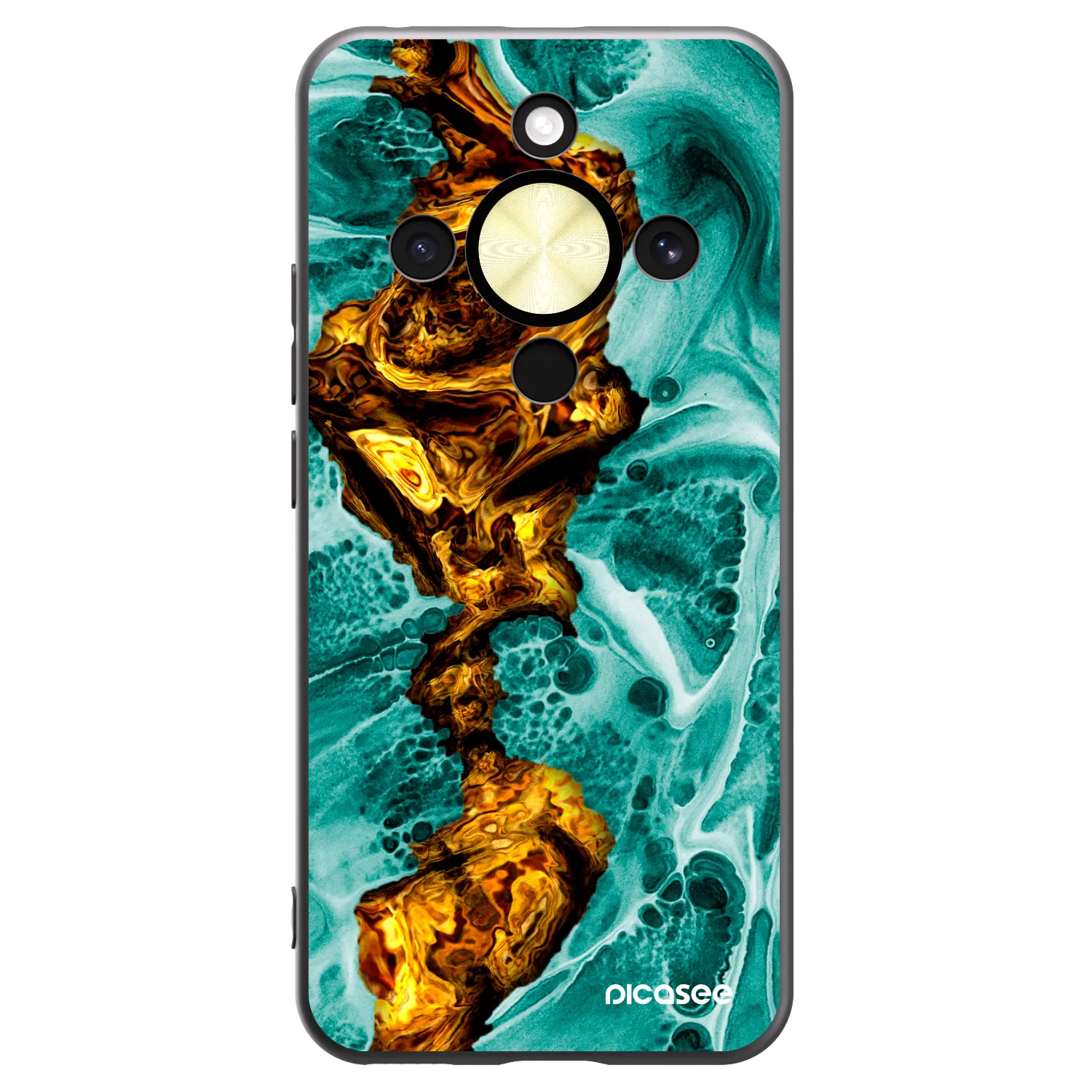 Picasee fekete szilikon tok az alábbi mobiltelefonokra Honor Magic8 Lite 5G - Goldsky