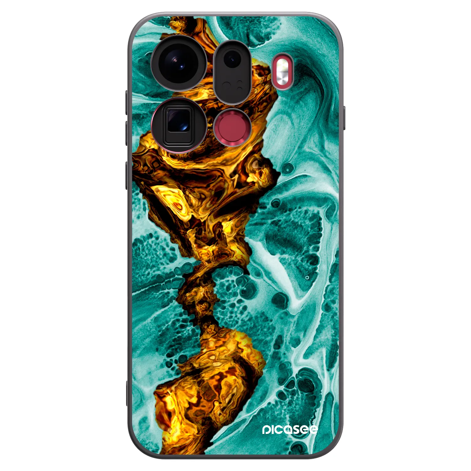 Picasee fekete szilikon tok az alábbi mobiltelefonokra OPPO Find X9 Pro - Goldsky