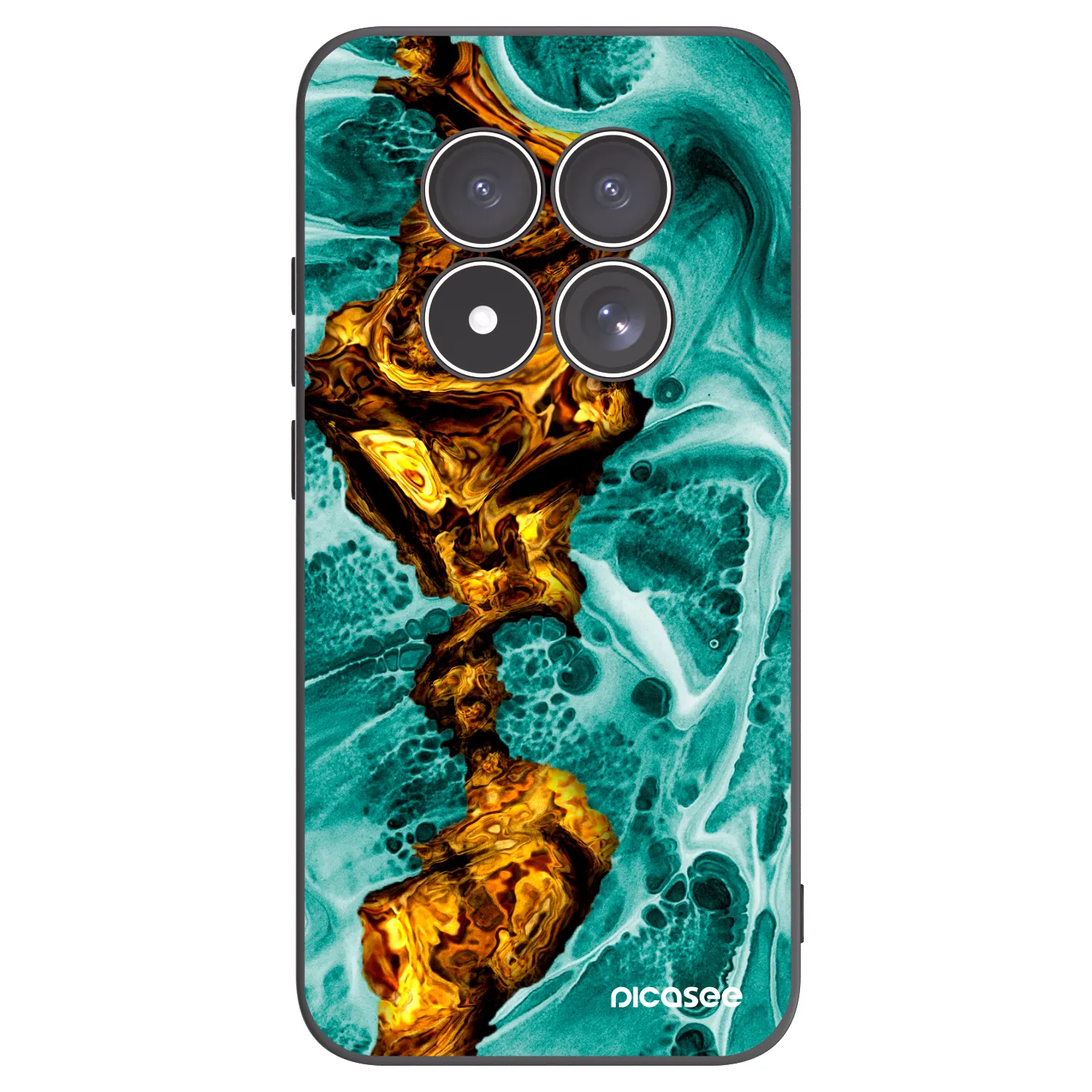 Picasee fekete szilikon tok az alábbi mobiltelefonokra Xiaomi Redmi Note 15 Pro 5G - Goldsky