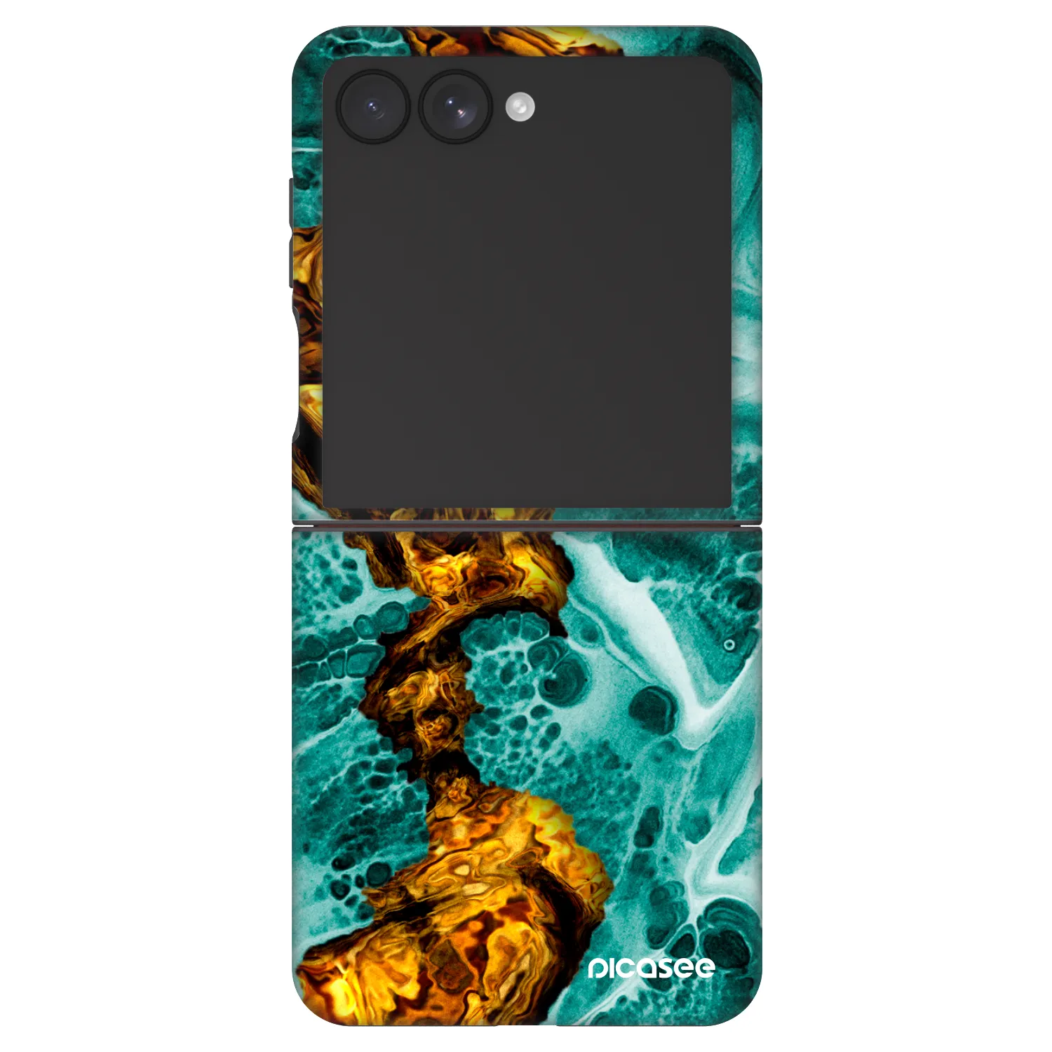 Picasee Fashion Case Samsung Galaxy Z Flip7 5G - Goldsky