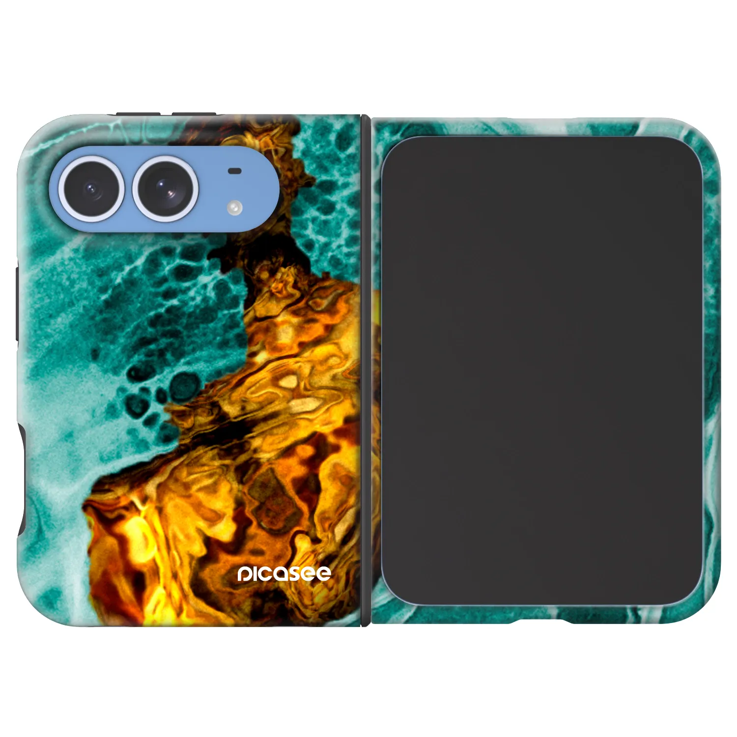 Picasee Fashion Case MagSafe Apple iPhone Duo - Goldsky