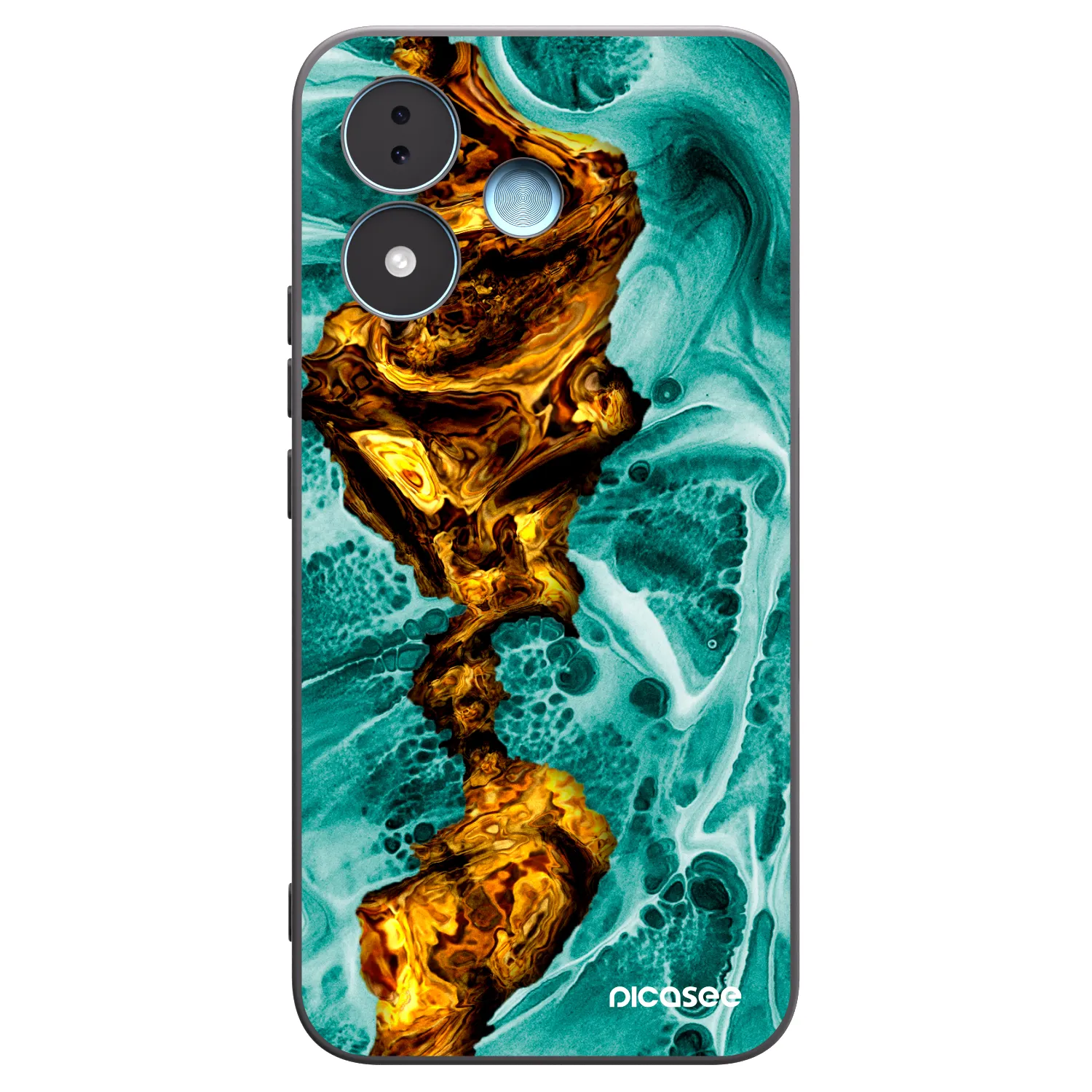 Picasee fekete szilikon tok az alábbi mobiltelefonokra Xiaomi Redmi Note 17 5G - Goldsky