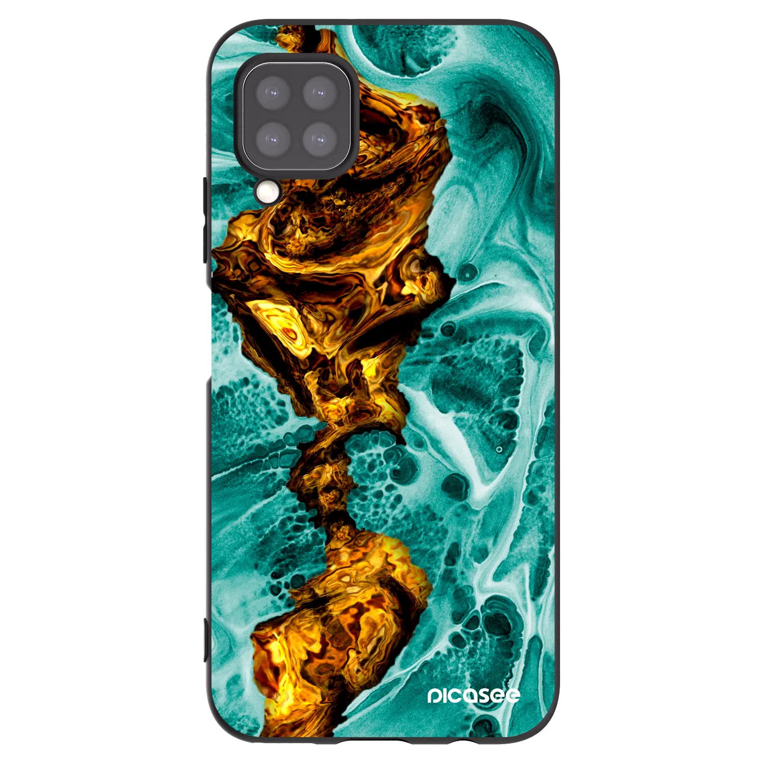 Picasee fekete szilikon tok az alábbi mobiltelefonokra Huawei P40 Lite - Goldsky