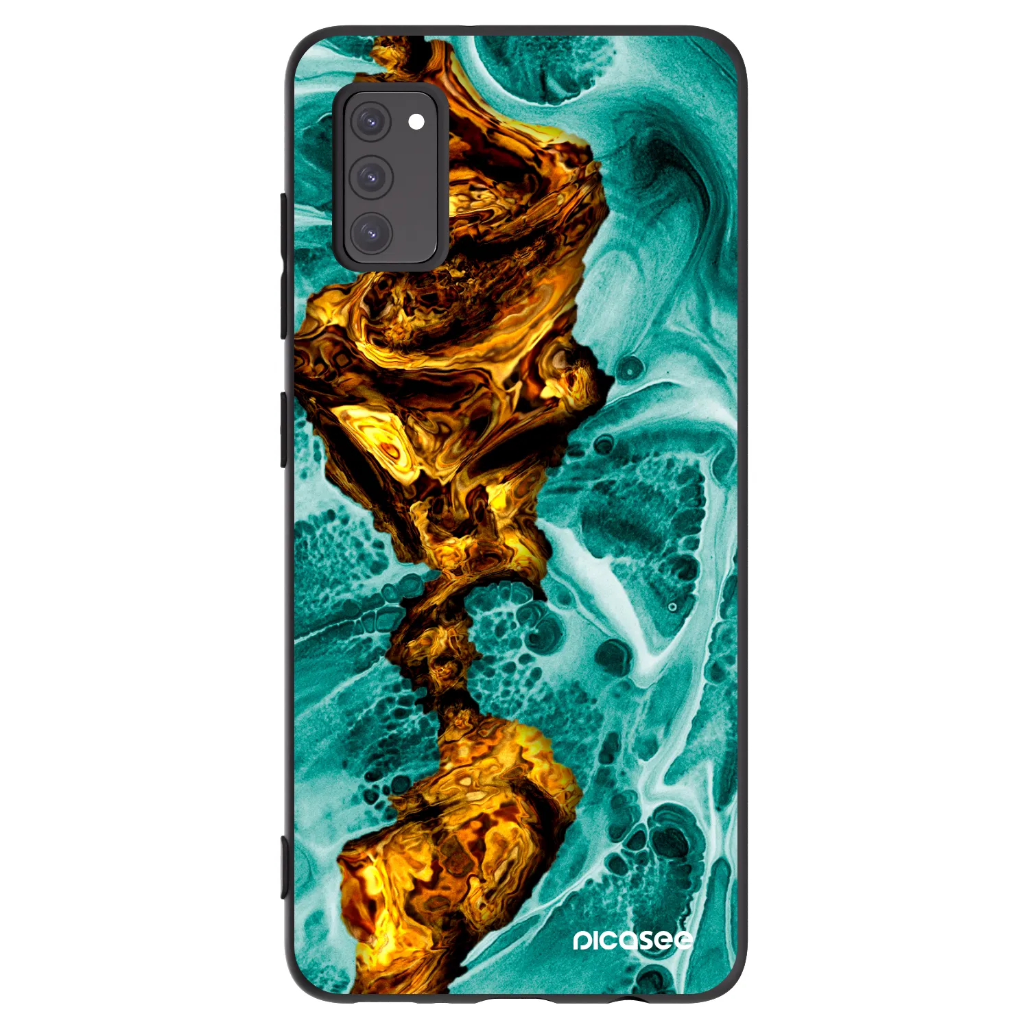 Picasee fekete szilikon tok az alábbi mobiltelefonokra Samsung Galaxy A41 A415F - Goldsky