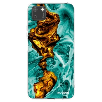 Picasee átlátszó szilikon tok az alábbi mobiltelefonokra Huawei Y5P - Goldsky