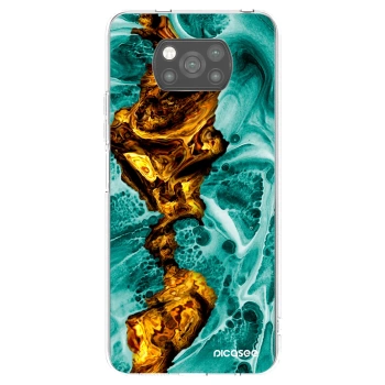 Picasee fekete szilikon tok az alábbi mobiltelefonokra Xiaomi Poco X3 - Goldsky