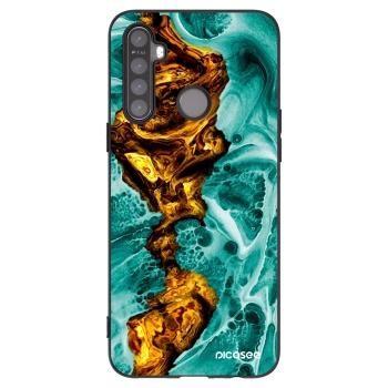 Picasee fekete szilikon tok az alábbi mobiltelefonokra Realme 6i - Goldsky