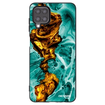 Picasee fekete szilikon tok az alábbi mobiltelefonokra Samsung Galaxy A12 A125F - Goldsky