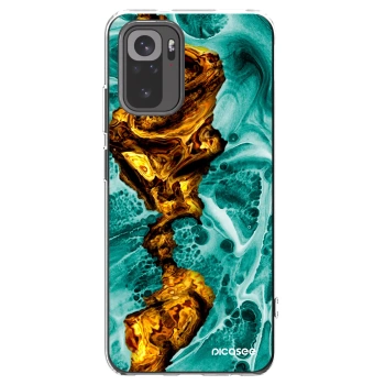 Picasee átlátszó szilikon tok az alábbi mobiltelefonokra Xiaomi Redmi Note 10 - Goldsky