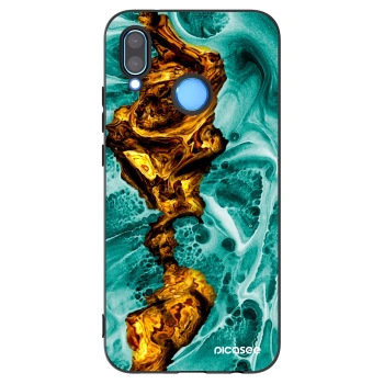 Picasee fekete szilikon tok az alábbi mobiltelefonokra Huawei P20 Lite - Goldsky