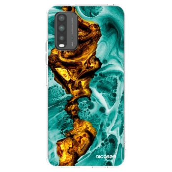 Picasee átlátszó szilikon tok az alábbi mobiltelefonokra Xiaomi Redmi 9T - Goldsky