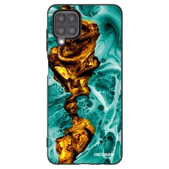 Picasee fekete szilikon tok az alábbi mobiltelefonokra Samsung Galaxy M12 M127F - Goldsky