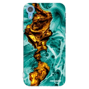 Picasee átlátszó szilikon tok az alábbi mobiltelefonokra Apple iPhone XR - Goldsky