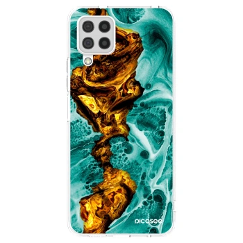 Picasee átlátszó szilikon tok az alábbi mobiltelefonokra Samsung Galaxy A22 A225F 4G - Goldsky
